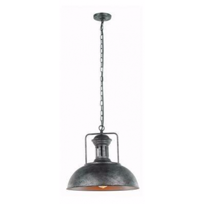 ITALUX lampa wisząca Nadia E27 60W 220V-240V IP20 kolor - czarny, szary (MDM-2647/1 GR+BK)