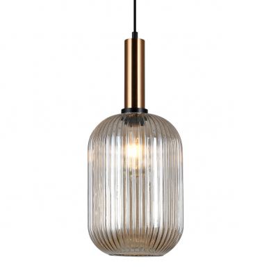 ITALUX lampa wisząca Antiola E27 40W 220-240V IP20 kolor - mosiężny (PND-5588-1L-BRO+AMB)