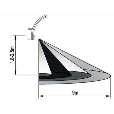 Oprawa ogrodowa LED z czujnikiem ruchu 20W 1800lm IP65 4000K funkcja przyciemnienia, sza AD-OP-6204GLPMR4 ORNO (AD-OP-6204GLPMR4)