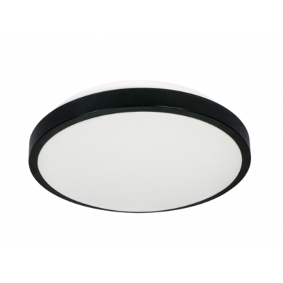 Lampa sufitowa SELENE plafon 2xE27 2x60W klosz matowy IP54 czarny ORNO (CL/2XE27-10/B)