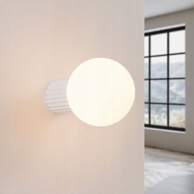 Kinkiet ryflowany HALO IP44 biały SL.1707 SOLLUX (SL.1707)