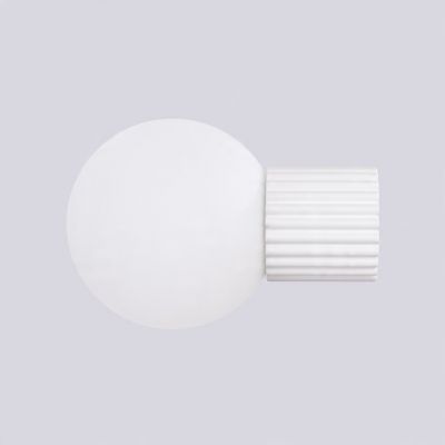 Kinkiet ryflowany HALO IP44 biały SL.1707 SOLLUX (SL.1707)