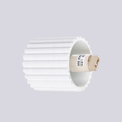 Kinkiet ryflowany HALO IP44 biały SL.1707 SOLLUX (SL.1707)