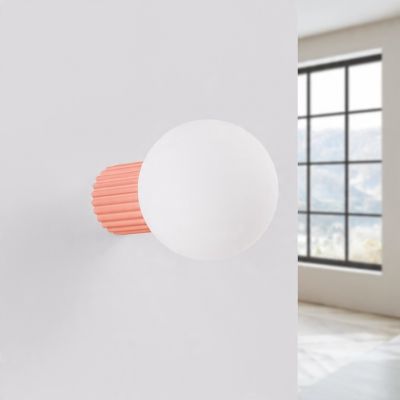 Kinkiet HALO brzoskwiniowy IP44 designerska trwała lampa do sypialni holu SOLLUx (SL.1752)