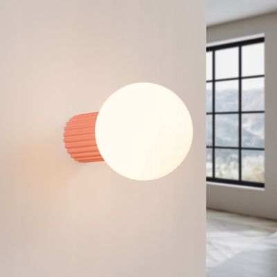 Kinkiet HALO brzoskwiniowy IP44 designerska trwała lampa do sypialni holu SOLLUx (SL.1752)