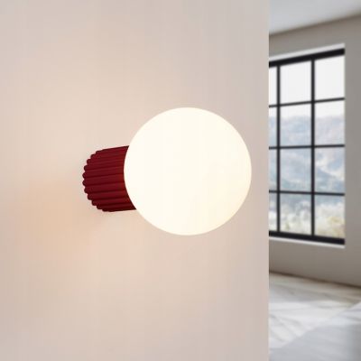 Kinkiet HALO burgund IP44 nowoczesna lampa aluminiowa do salonu sypialni SOLLUX (SL.1747)