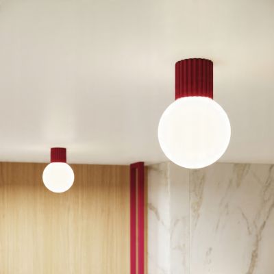 Kinkiet HALO burgund IP44 nowoczesna lampa aluminiowa do salonu sypialni SOLLUX (SL.1747)