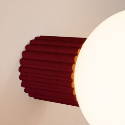 Kinkiet HALO burgund IP44 nowoczesna lampa aluminiowa do salonu sypialni SOLLUX (SL.1747)