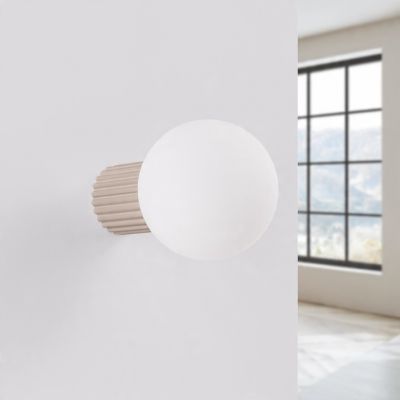 Kinkiet ryflowany HALO IP44 taupe SL.1742 Sollux (SL.1742)