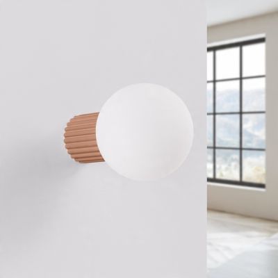 Kinkiet HALO mocca IP44 trwała lampa ścienna do hotelu restauracji jadalni SOLLUX (SL.1732)