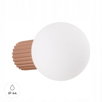 Kinkiet HALO mocca IP44 trwała lampa ścienna do hotelu restauracji jadalni SOLLUX (SL.1732)
