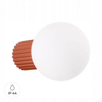 Kinkiet HALO ochra czerwona IP44 nowoczesna trwała lampa do sypialni salonu SOLLUX (SL.1727)