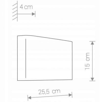 Nowodvorski lampa kinkiet Haga graphite 9710 (9710)