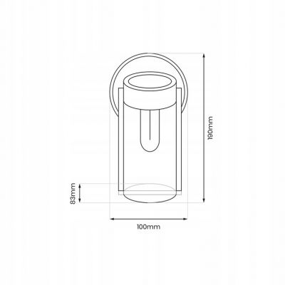 Kinkiet Solarny lampa elewacyjna Vivi 3000K EKO0725 MILAGRO (EKO0725)