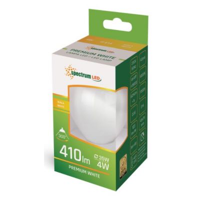 Zarówka LED kulka E-14 4W 4000K neutralna biel  WOJ+14336 Spectrum Led (WOJ+14336)