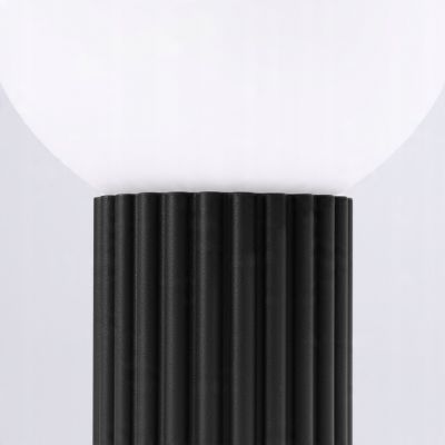 Lampa biurkowa HALO czarna stojąca ryflowany korpus nowoczesny design G9 SOLLUX (SL.1716)