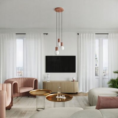 Lampa biurkowa HALO mocca styl minimalistycznym ryflowana idealna do pracy SOLLUX (SL.1736)