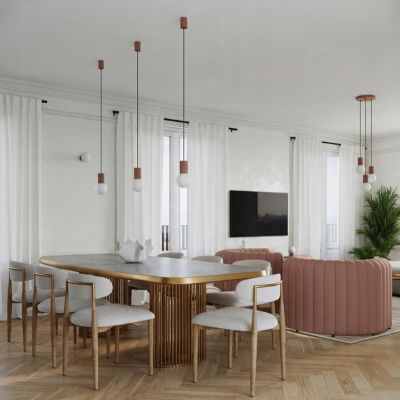 Lampa biurkowa HALO mocca styl minimalistycznym ryflowana idealna do pracy SOLLUX (SL.1736)