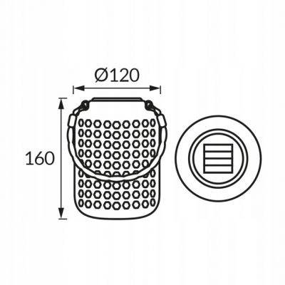Lampa solarna na taras LED RALF LED 16 0,2W beżowa CW IDEUS (04616)