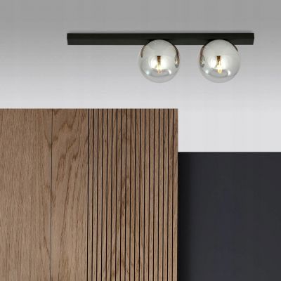 Plafon Fit 2 2xE14 czarno/dymiony 1122/2 EMIBIG (1122/2)