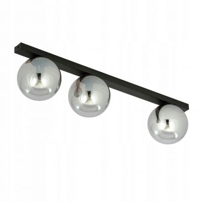 Lampa sufitowa Emibig 3xE14 40W FIT 3 BLACK/GRAFIT (1122/3)
