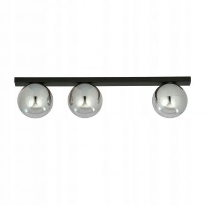 Lampa sufitowa Emibig 3xE14 40W FIT 3 BLACK/GRAFIT (1122/3)