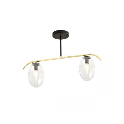 Emibig Lampa sufitowa FINES 2 BL TRANSPARENT E14 10W MAX LED 1279/2 (1279/2)