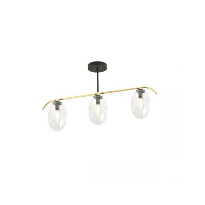 Emibig Lampa sufitowa FINES 3 BL TRANSPARENT E14 10W MAX LED 1279/3 (1279/3)