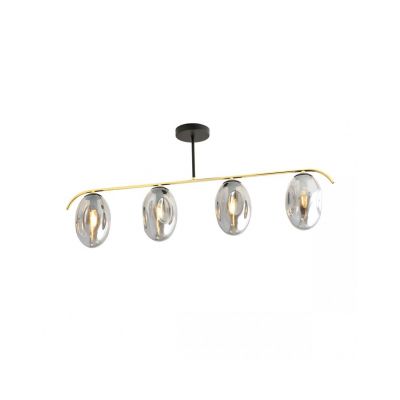Emibig Lampa sufitowa FINES 4 BL GRAFIT E14 10W MAX LED 1280/4 (1280/4)