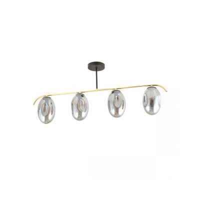 Emibig Lampa sufitowa FINES 4 BL GRAFIT E14 10W MAX LED 1280/4 (1280/4)
