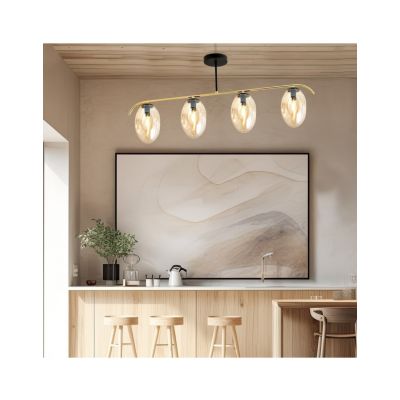 Emibig Lampa sufitowa FINES 4 BL MIODOWY E14 10W MAX LED 1281/4 (1281/4)