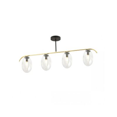 Emibig Lampa sufitowa FINES 4 BL TRANSPARENT E14 10W MAX LED 1279/4 (1279/4)