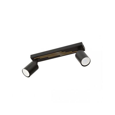 Emibig Lampa sufitowa LANDO 2 BLACK GU10 8W MAX LED  1308/2 (1308/2)