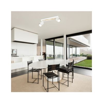 Emibig Lampa sufitowa LANDO 2 WHITE GU10 8W MAX LED  1309/2 (1309/2)