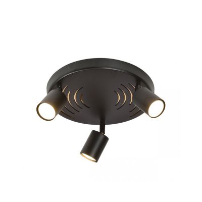 Emibig Lampa sufitowa LANDO 3 BLACK PREMIUM GU10 8W MAX LED  1308/3PREM (1308/3PREM)