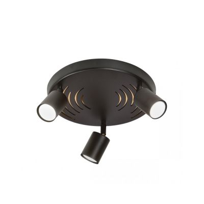 Emibig Lampa sufitowa LANDO 3 BLACK PREMIUM GU10 8W MAX LED  1308/3PREM (1308/3PREM)