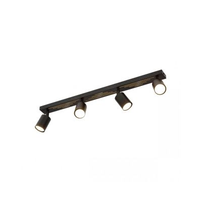 Emibig Lampa sufitowa LANDO 4 BLACK GU10 8W MAX LED  1308/4 (1308/4)