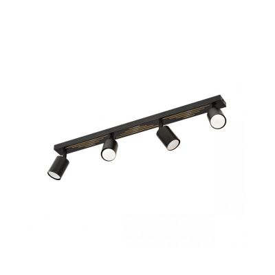 Emibig Lampa sufitowa LANDO 4 BLACK GU10 8W MAX LED  1308/4 (1308/4)