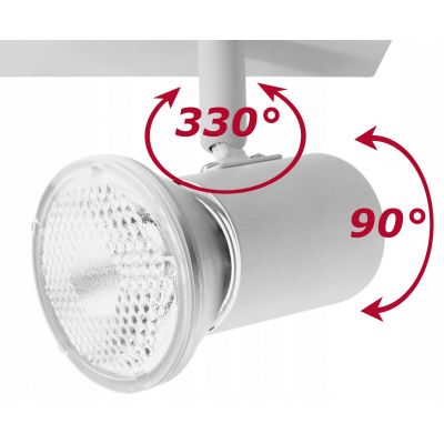 Oprawa ścienno-sufitowa  RIO SP 3 E27 max. 3x60W IP20 biała ORNO (AD-OP-6431WE27)
