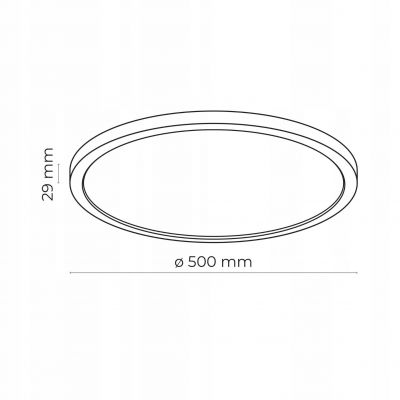 Lampa sufitowa plafon hermetyczny AQUA Biały LED 45W 3000/4000/6500K 6904 TK Lighting (6904)