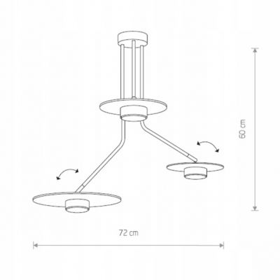 Lampa sufitowa regulowana DISK czarny Nowodvorski (7644)