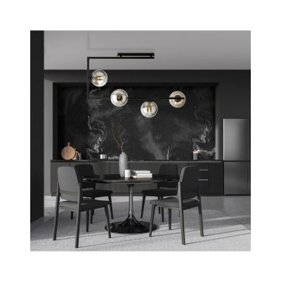 Emibig Lampa sufitowa SOMA 4 BL GRAFIT E14 10W MAX LED 1290/4 (1290/4)