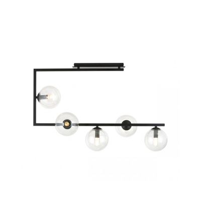 Emibig Lampa sufitowa SOMA 5 BL TRANSPARENT E14 10W MAX LED 1289/5 (1289/5)