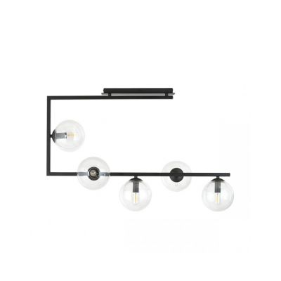 Emibig Lampa sufitowa SOMA 5 BL TRANSPARENT E14 10W MAX LED 1289/5 (1289/5)