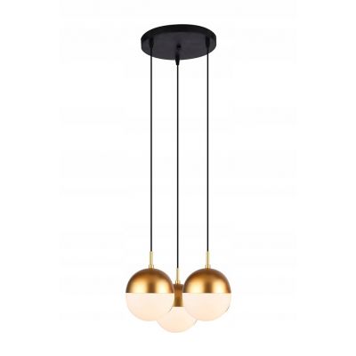 Lampa sufitowa wisząca ABIES 3*E27 potrójna złota (OS-ABIES-40-DEC)