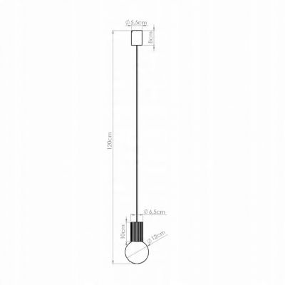 Lampa wisząca HALO 1 czarna (SL.1714)