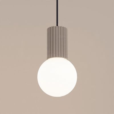 Lampa wisząca ryflowana HALO taupe SL.1744 Sollux (SL.1744)