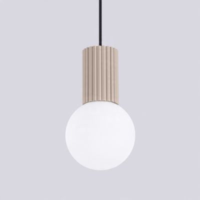 Lampa wisząca ryflowana HALO taupe SL.1744 Sollux (SL.1744)
