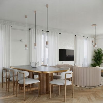 Lampa wisząca ryflowana HALO taupe SL.1744 Sollux (SL.1744)