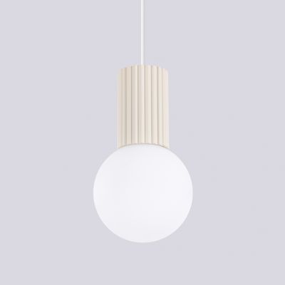 Lampa wisząca ryflowana HALO beżowy SL.1719 Sollux (SL.1719)